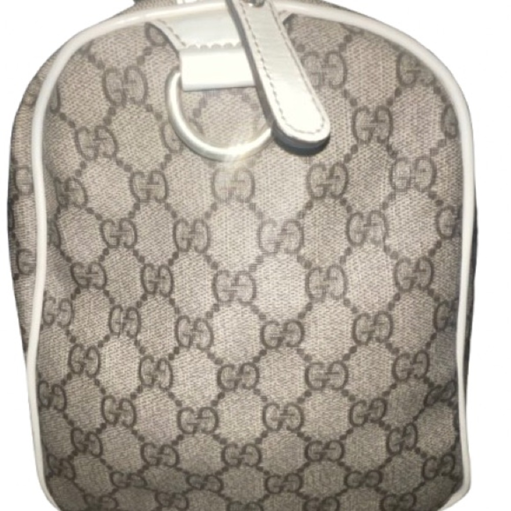 Used Gucci Tan and Cream Boston Bag - Picture 5 of 8